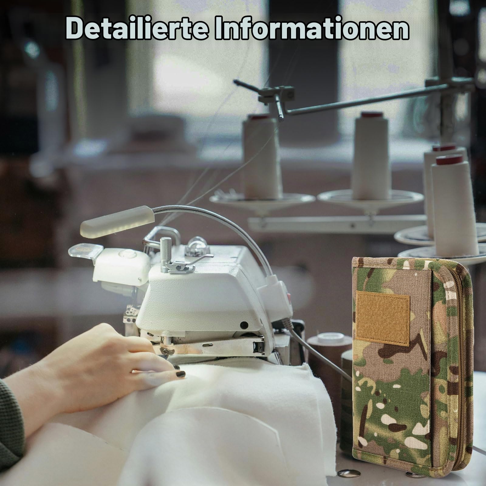 Militärischer Ringordner, Armeeordner Portfolioordner mit Reißverschluss A6 6-Ring-Ordner Camouflage-Notizbuch Portfolio-Organizer-Ordner Armee-Notizbuchhülle für Männer Frauen Dokumente