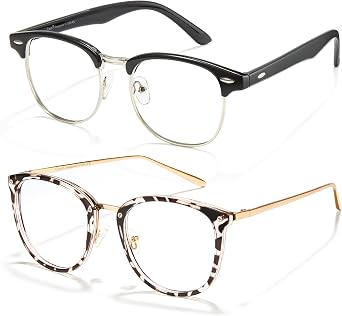Cyxus Blue Light Glasses Men Women Reduce Eye Strain UV Protection | Eye Protection,Trendy Frame,Ideal for Computer Screen Office Work Daily Wear