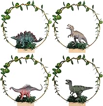 4 Set Dinosaur Party Decorations Dinosaur Birthday Decorations Dinosaur Centerpieces for Birthday Party Table Centerpiece 3D Dino Safari Jungle Animal Theme Table Decor (Cool)