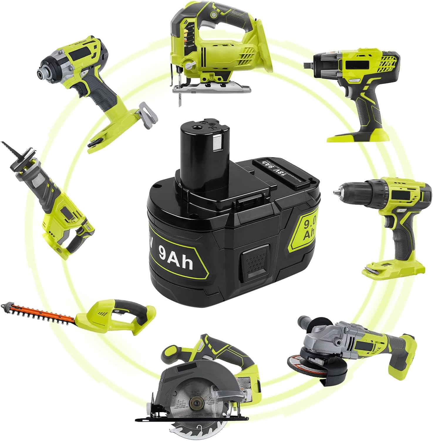 Fancy Buying 9.0 Ah Battery for Ryobi 18V Battery for Ryobi ONE+P102 P103 P105 P107 P108 P109 P122 Cordless Tool Battery [2Pack] (1 Pack)