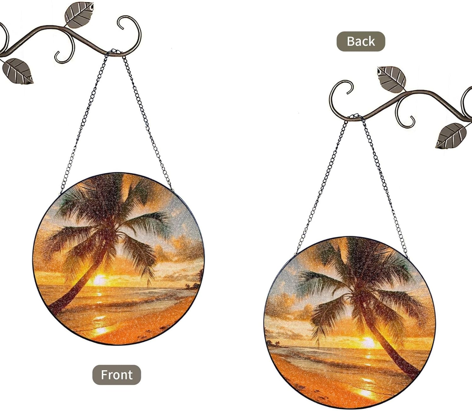 Stained Glass Window Hanging - Personalized Sun Catcher for Home Decor