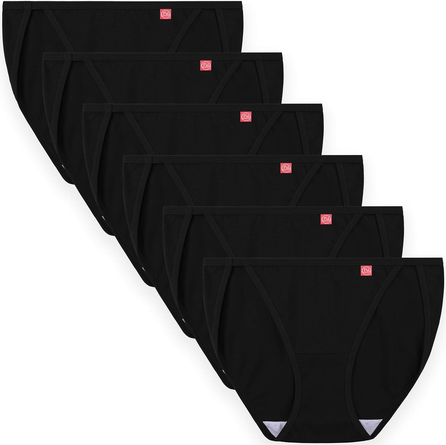 Innersy Women 6 Pack String Bikini Panties Low Rise Cut Cotton