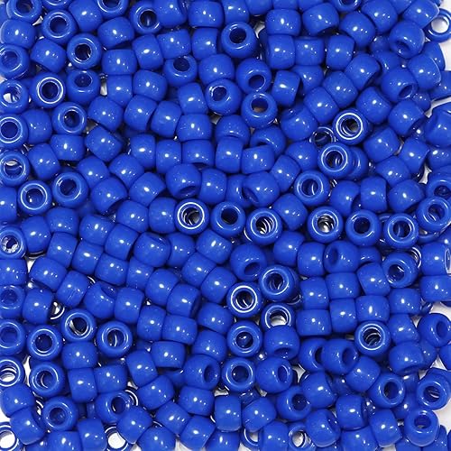 Miniatura 9 de 500 cuentas de plástico para hacer pulseras, manualidades, llaveros y decoraciones de adornos (amarillo)