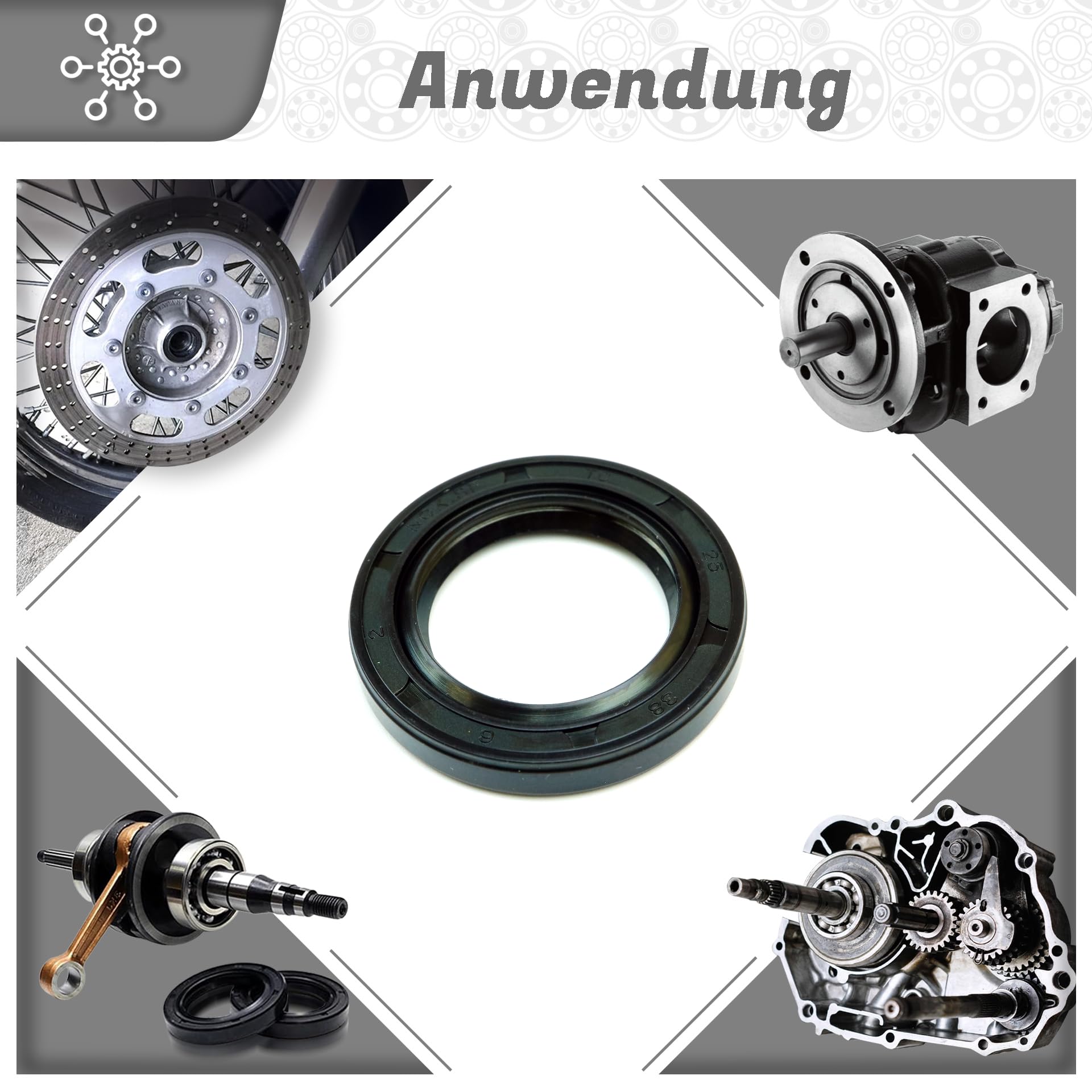 Bague D'étanchéité Arbre Joints Radiaux Pour Arbres Parts And Parts Joint D' étanchéité Pour Arbre Radial 14 X 24 X 6 Mm, AS/TC/ BASL/WAS, Bague Simmerring DIN 3760, NBR 70, Résistant U00e0 La Bague D'étanchéité Arbre Joints Radiaux Pour Arbres Parts And Parts Joint D' étanchéité Pour Arbre Radial 14 X 24 X 6 Mm, AS/TC/ BASL/WAS, Bague Simmerring DIN 3760, NBR 70, Résistant U00e0 La
