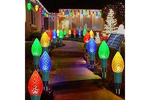 Newest Version 2 in 1 Clearance Outdoor Christmas Decorations Yard & Solar Lights