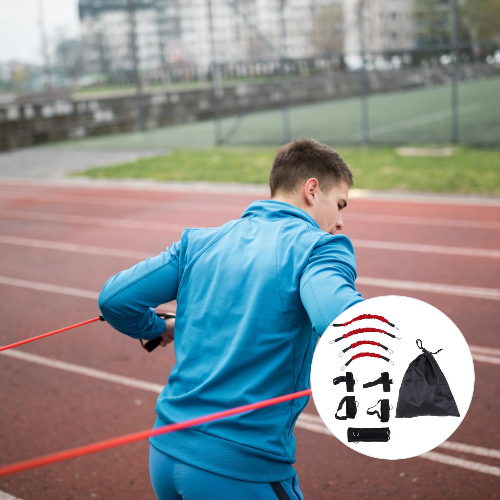 ibasenice Bandas De Resistencia para Ejercicio Cuerda De Tracción De Alta Resistencia Y Cuerda De Látex para Entrenamiento De Cintura Y Brazo En Actividades Al Aire Libre Y