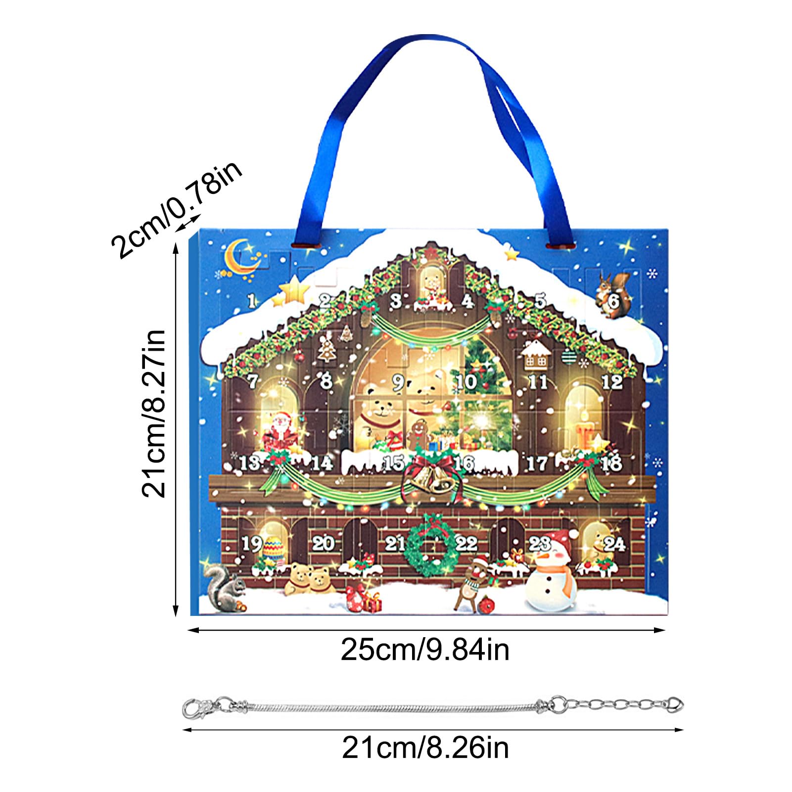 Advent Calendar 2024 Countdown Calendar New Year Jewelry Making Advent Christmas Charm Bracelet Set D IY Christmas Kids Gifts