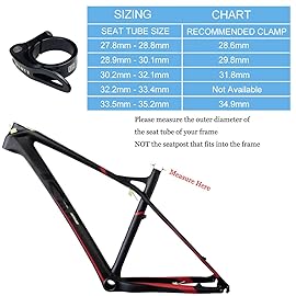 PLATT Bike Seat Post Clamp Aluminium Alloy Bicycle Quick Release Seatpost Collar 28.6mm / 31.8mm /34.9mm (Silver, 31.8mm)