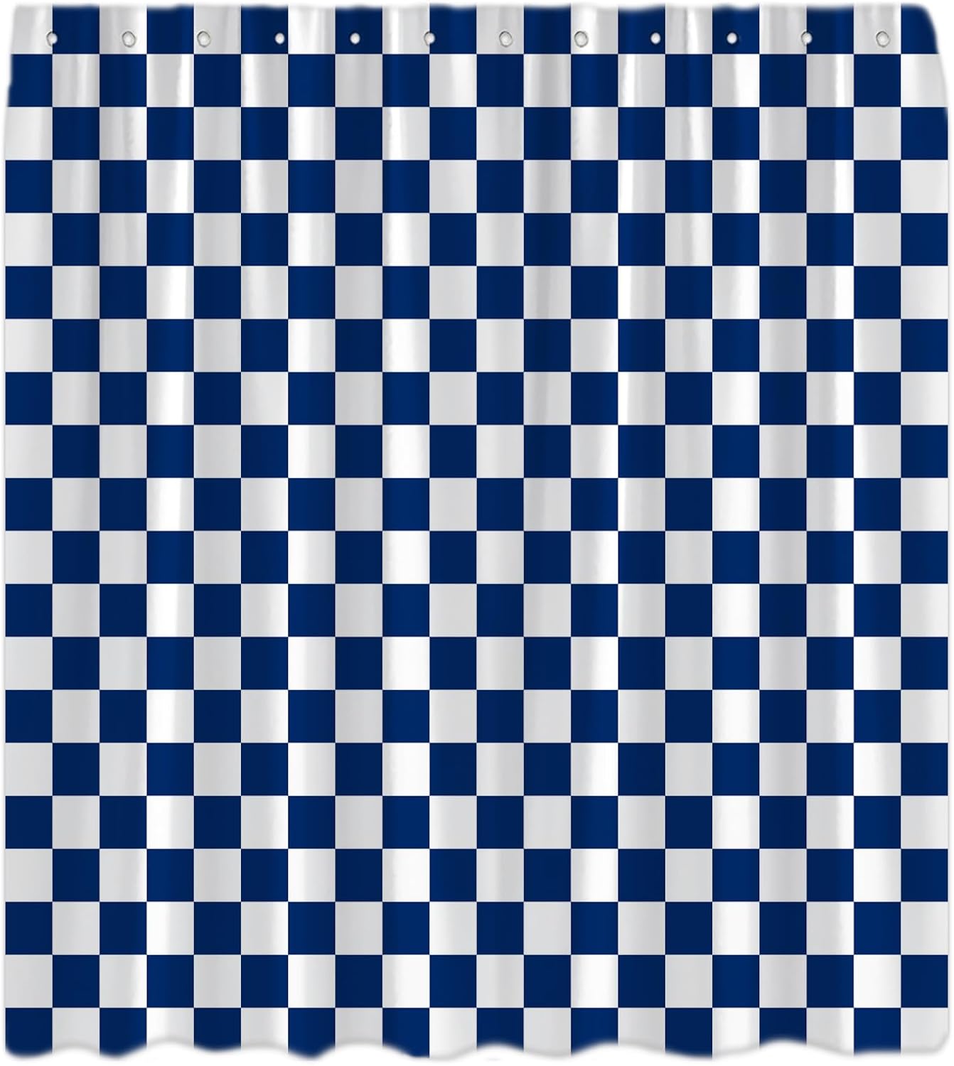 Checkered Shower Curtain Cute Pink and White Retro Checkerboard Vintage Aesthetic Geometric Modern Minimalist Bath Decor Curtain with Hooks, 70x84 Inch