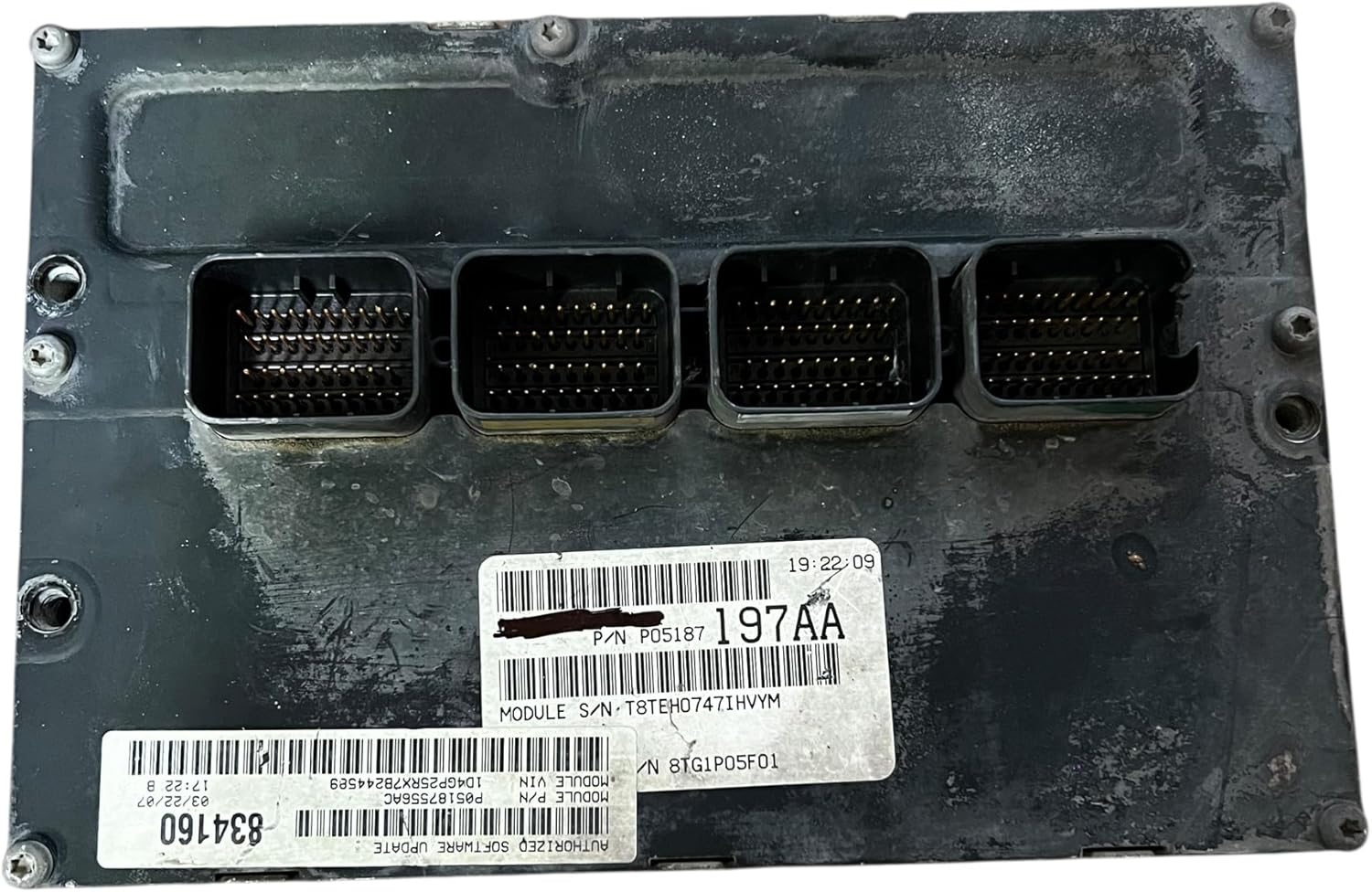 2004-2005-2006-2007 Compatible with Dodge Grand Caravan 3.8L Engine Computer Control Module ECM OEM P05187197AA Used Needs to Be Programmed