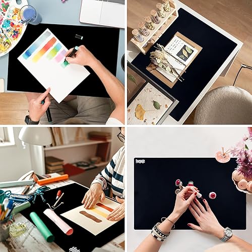 Miniatura 9 de Tapetes de silicona extra gruesos de 0.079 pulgadas para encimera de cocina, resistente al calor, 23.6 x 15.7 pulgadas, protector de encimera de