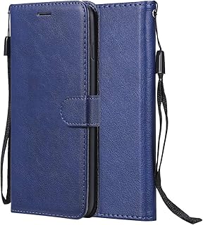 Laybomo Cover for Xiaomi Redmi Note 5 Pro Case Cover PU Leather Flip Wallet Soft TPU Silicone Stand Magnet ID Card Slot Protective Holster Case for Xiaomi Redmi Note 5 Pro, Business Series (Blue)