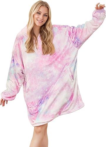 Vista 77 de LetsFunny Manta con capucha, manta de forro polar Sherpa de gran tamaño, súper suave, cálida y acogedora con bolsillo gigante, para mujeres, Aguacate