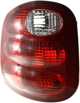 Tail Light Halogen Bulb Driver Side Red Lens Tail Lamp Left YL3Z13405AA 13414003 Compatible with Ford F150 Harley-Davidson Edition/Lariat/XL/XLT 2000-2003 & King Ranch 2001-2003