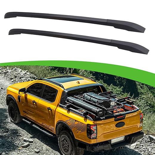 Black Aluminum Top Side Rail Bars