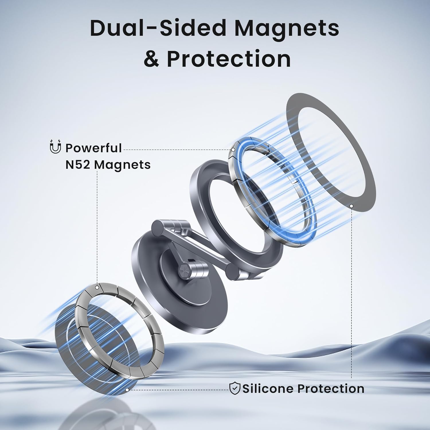 Itramax Dual Magnetic Ring Phone Holder & Continuity Camera Mount