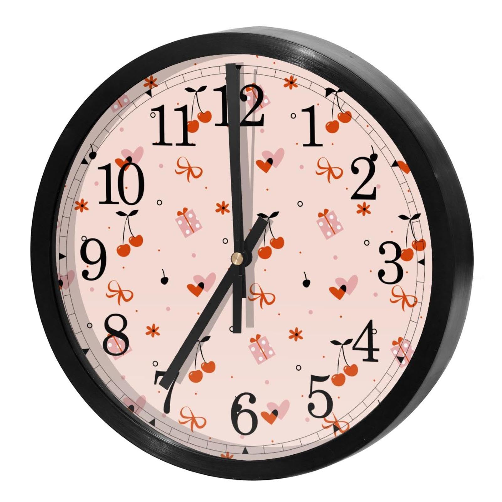 Horloge murale sans tic-tac silencieuse à quartz ronde pour un confort absolu