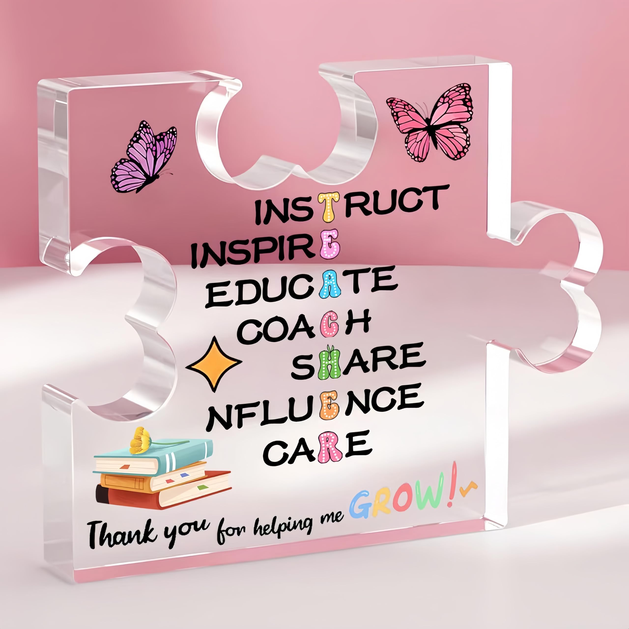 - Teacher Appreciation Gifts,Teacher Gifts Acrylic Plaque,Thank You Graduation Christmas Gifts,End of Year Thank You Gift from Students, Graduation Teacher Gifts Ideas, Thankful Quotes