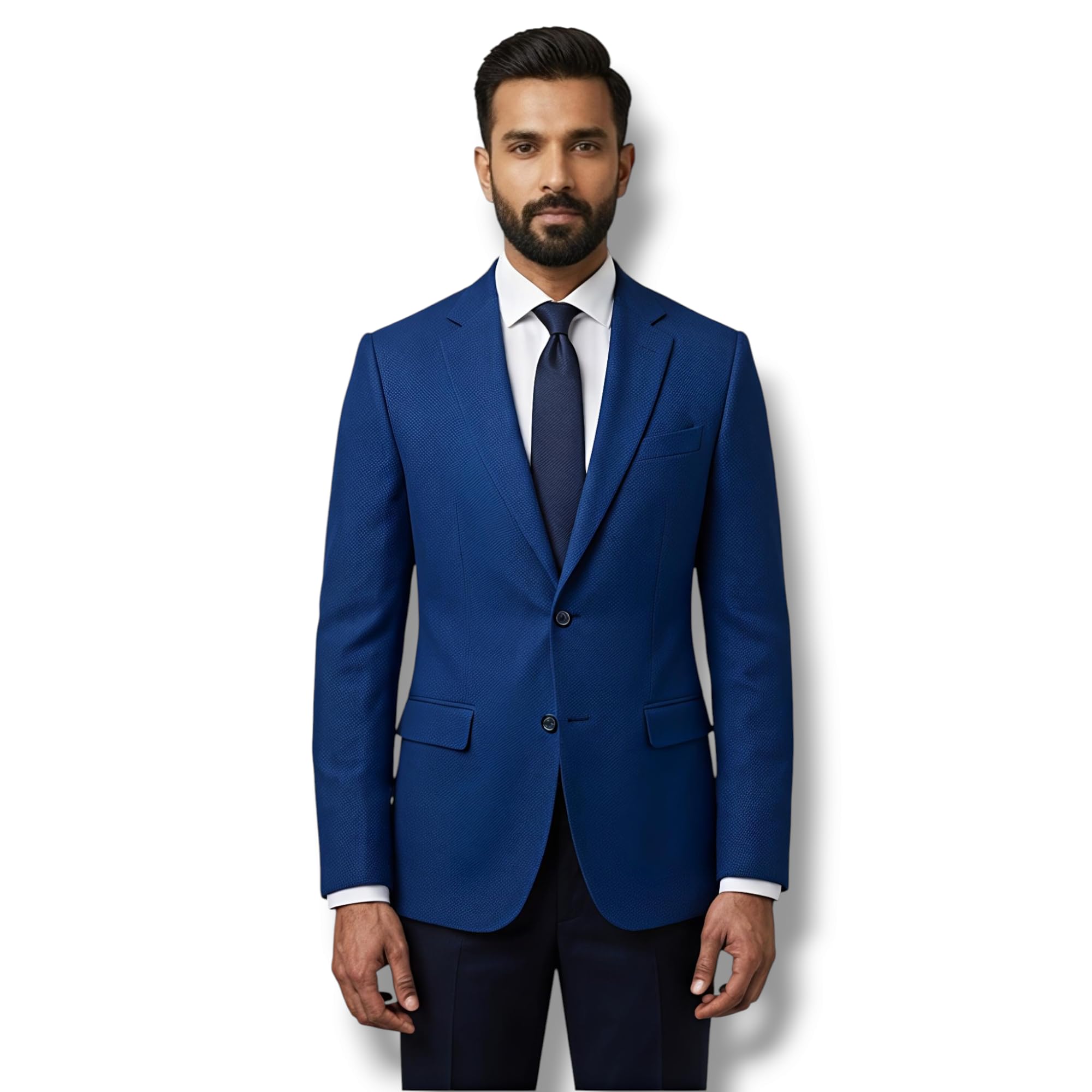 Royal Blue Blazer for Men, Slim Fit Single-Breasted Formal Suit Jacket-picture-31