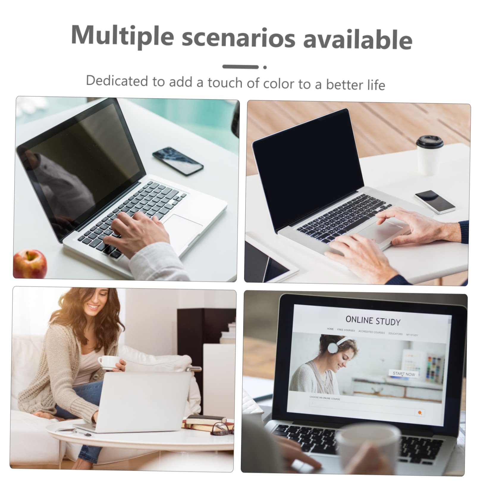 NUOBESTY Soporte para Computadora Portátil con Ventilación Mesa Plegable De Aluminio Compatible con Laptops para Uso Cama o Escritorio
