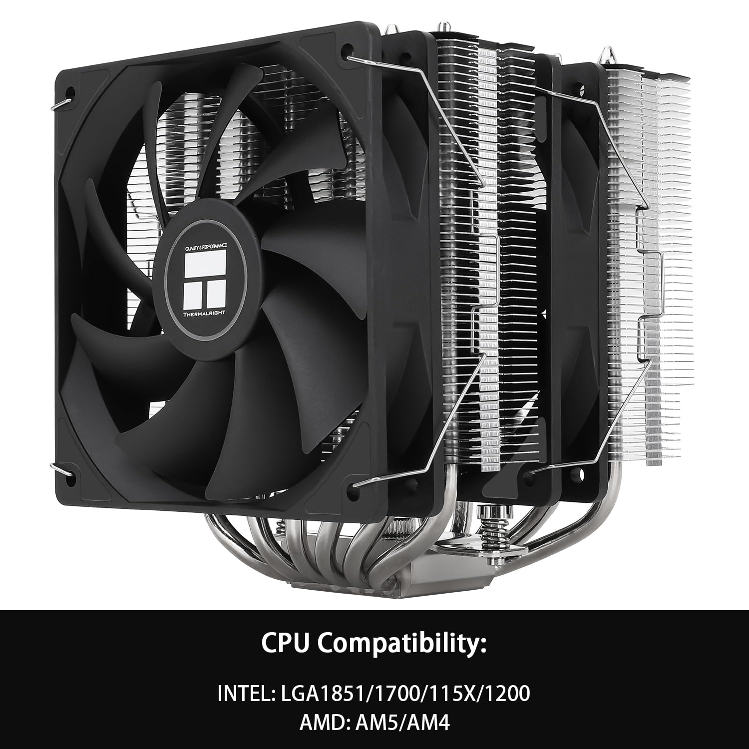 Thermalright Peerless Assassin 120 SE Extrem CPU Air Cooler con 6 tubi di calore, doppia ventola PWM, tecnologia heatpipe AGHP, raffreddamento ad alto 154 mm, per AM5/AM4, Intel LGA1851/1700/1150/1151