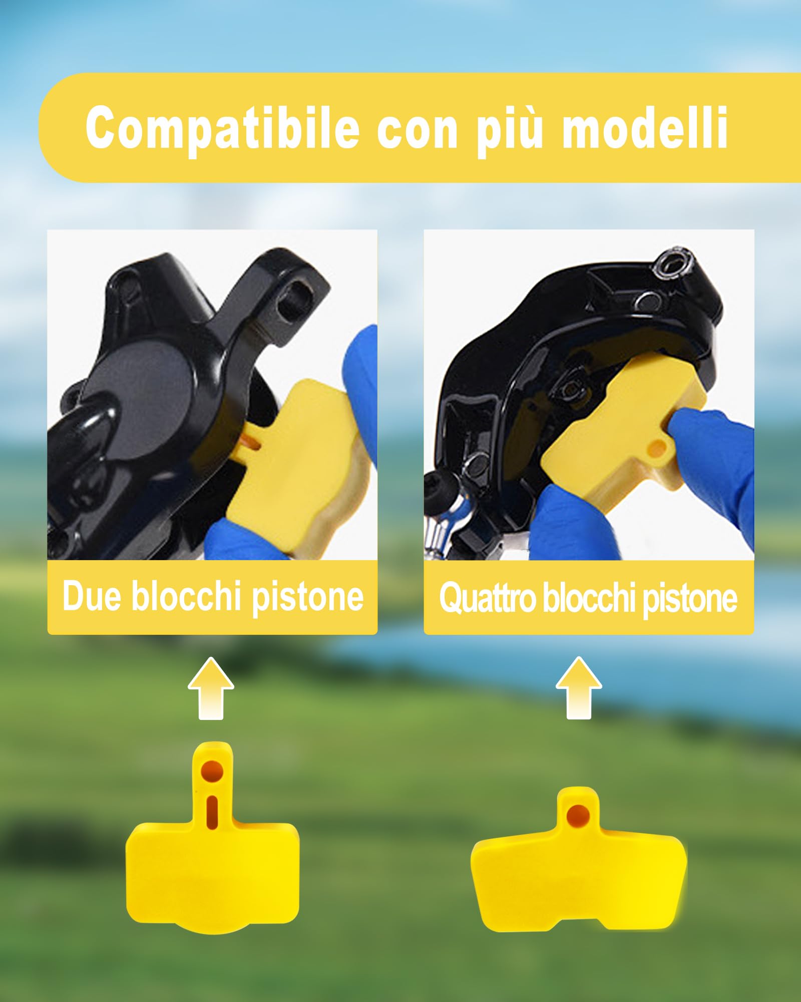 Kit Spurgo Freni per Freni a Disco Idraulici Sram, Avid. Kit Spurgo Freni Idraulici per Bicicletta, Inclusi Adattatori in Metallo e Liquido Freni DOT 5.1 ad Alte Prestazioni da 150 ml