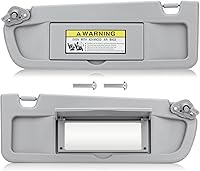 Vista 10 de Visera solar para Honda Civic EX LX Sedan SI Coupe 2006-2011, lado derecho del pasajero, repuesto gris 83230-SNA-A01ZA