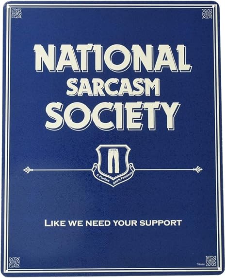 National sarcastic society Clearance