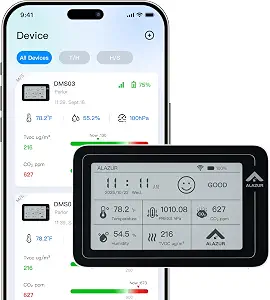 Smart WiFi Indoor Air Quality Monitor with E-Ink Display