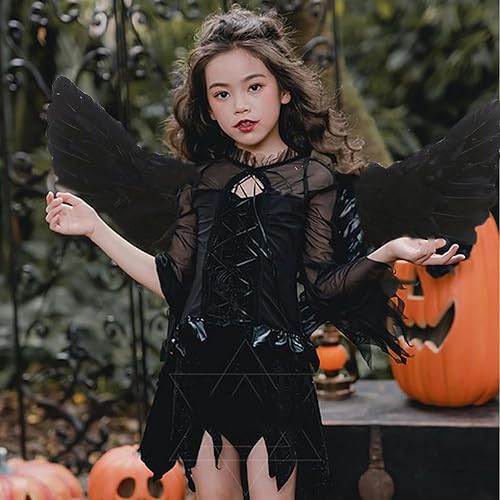 Vista 2 de Angel Wings and Halo,Angel Costume Angel Wings for Kids,Adults,Fairy Wings Halloween Christmas Party Costume