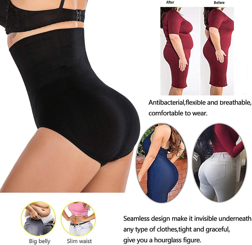 Lelinta Women Waist Trainer Tummy Control Panties Body Shaper High Waisted  Shapewear Briefs Butt Lifter Slimming Corset Black at Amazon Women's  Clothing store