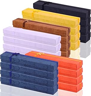 Necklace Earring Bracelet Box Gift Box,24 Pack Cardboard Jewelry Gift Boxes Cotton Filled Paper Jewelry Box Gift Case for Anniversaries, Weddings, Birthdays (7.9 x 0.8 x 1.6 ") (Mixed Color 2)