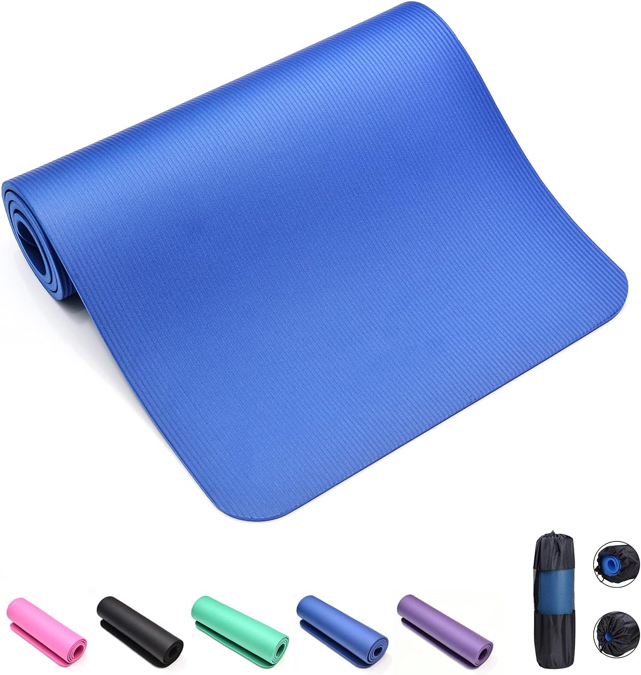 Yoga Mat with Alignment Lines,1/3 Inch Extra Thick Yoga