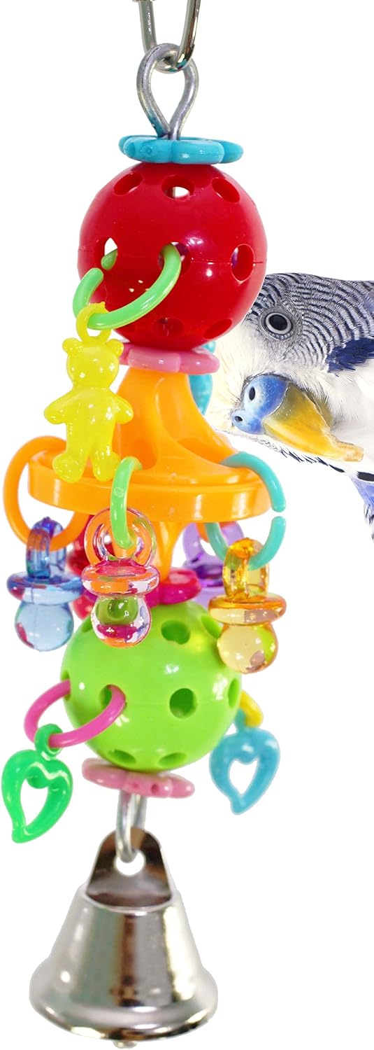 Bonka Bird Toys 01083 Binky BOP cage Cockatiel Parakeet Conure Quaker Lovebird