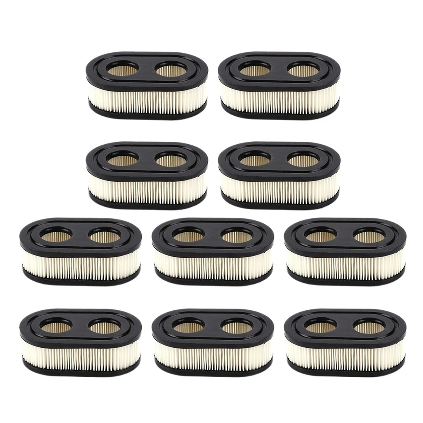 Compatible con Briggs, compatible con Briggs Stratton 593260 798339, 10 elementos de filtro de aire for cortacésped