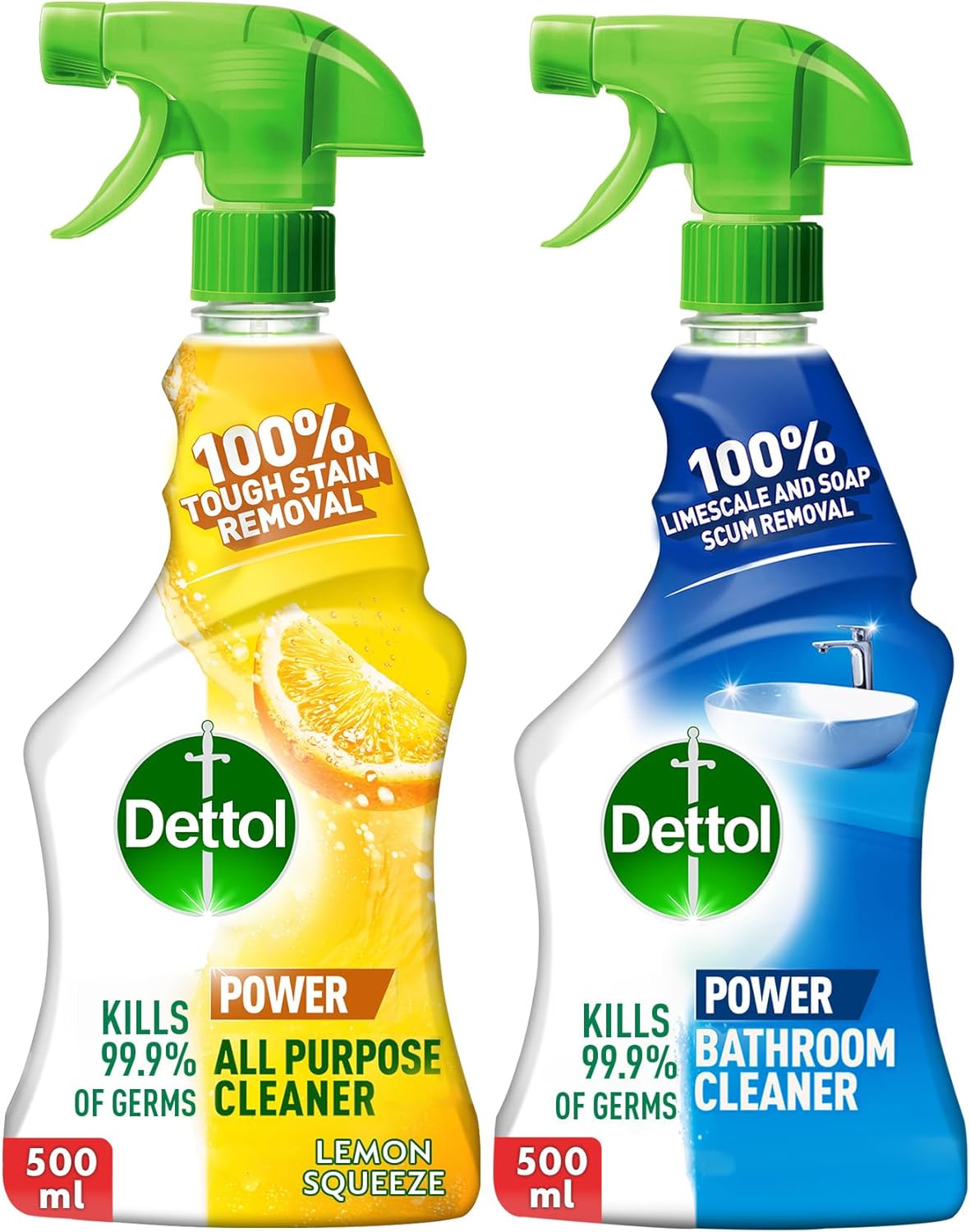 Dettol all purpose cleaner (lemon) with bathroom cleaner (original ...