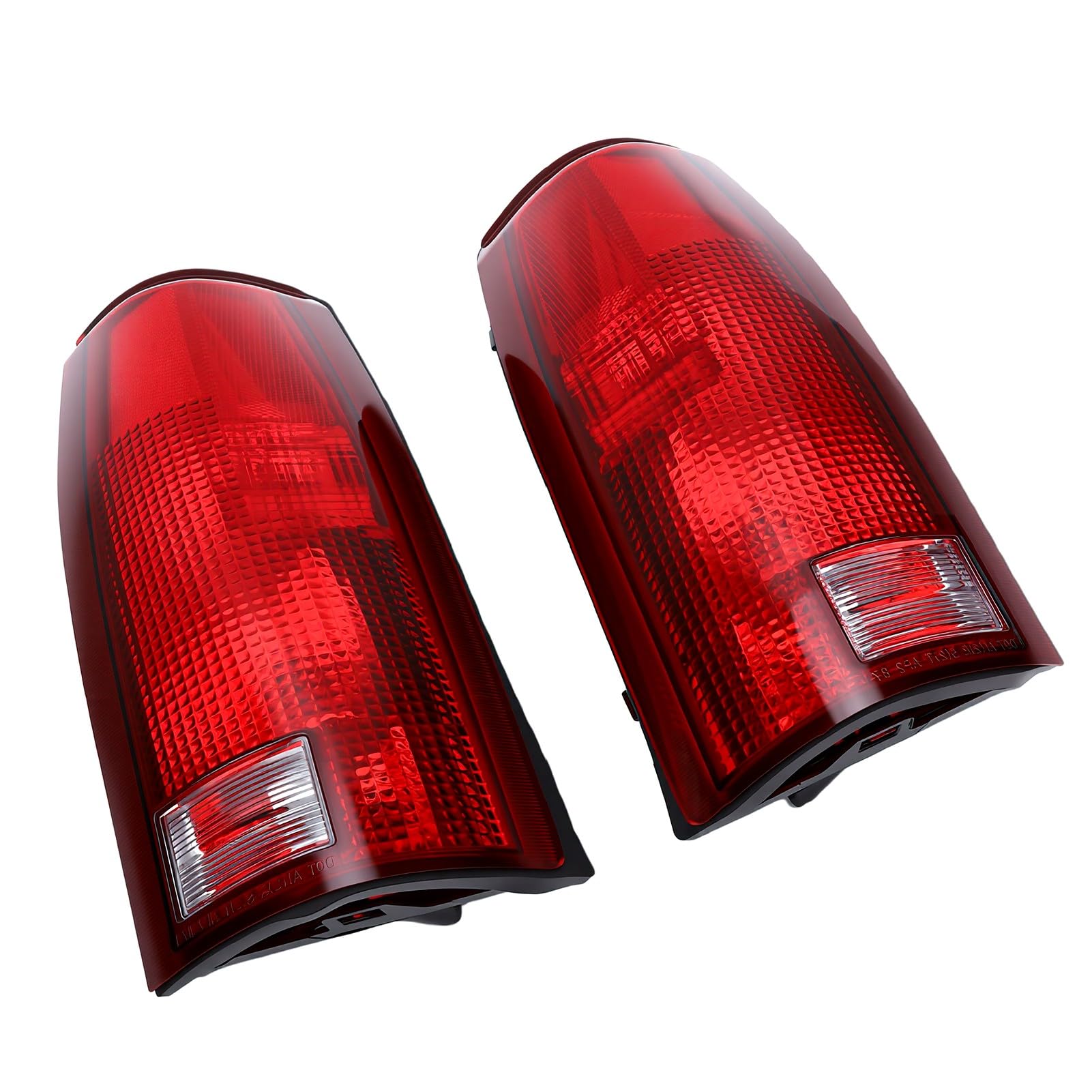 CHICIRIS Gruppo Fanale Posteriore, Ricambio Diretto per Chevy C K 1500 2500 3500 Silverado Tahoe Sierra Yukon 1988-1999, Fanale Stop Posteriore con Lente Rossa