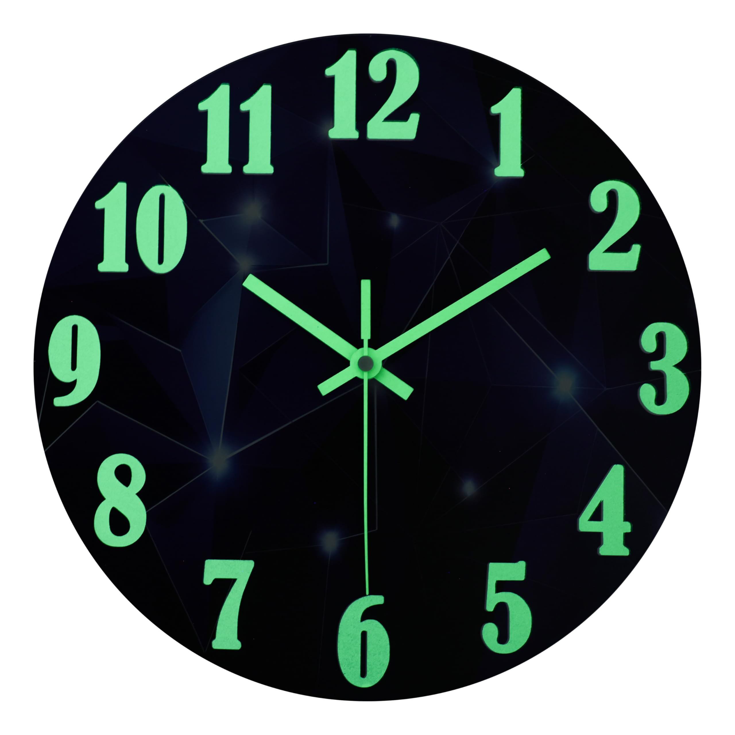 jomparis Orologio da parete luminoso da esterno impermeabile da 30,5 cm con luce notturna galassia in vetro per piscina patio bagno