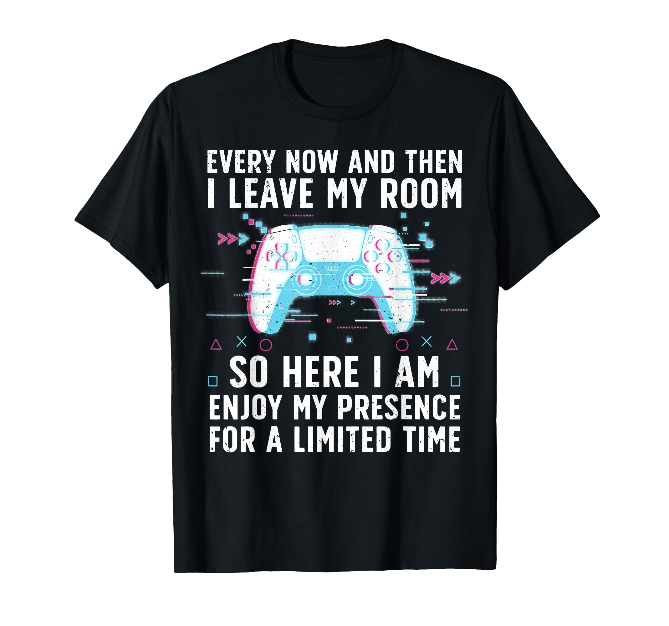 Funny Gamer Art for Men Women Gaming Gamer Video Game Lover T-Shirt Small