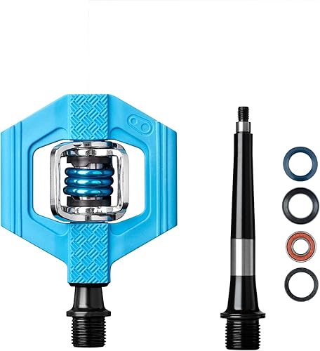 Vista 54 de Crankbrothers Candy Clip-In MTB Bike Pedal – Gravel/XC/Trail Pedal de bicicleta ligero, entrada de 4 lados, flotador personalizable, rodamientos Rojo