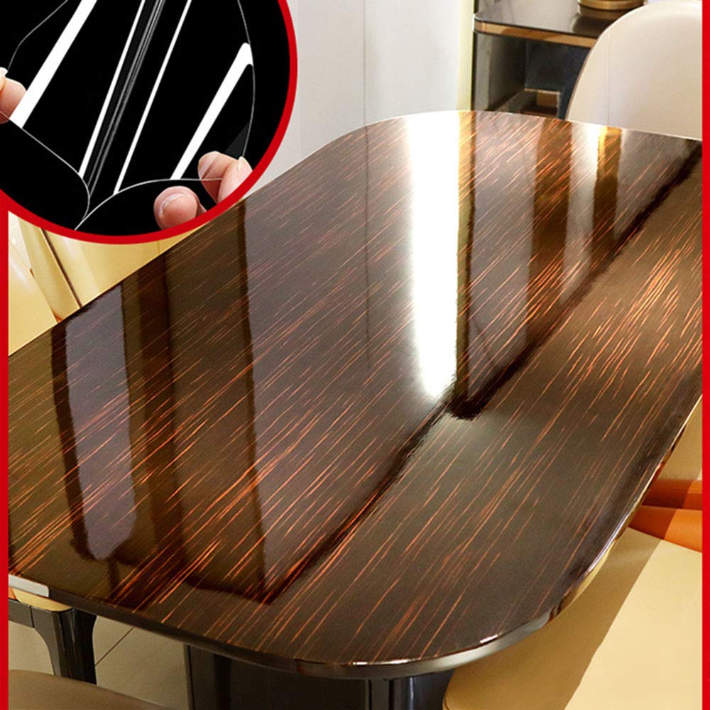 Möbel-Schutzfolie, 4 mm breit, 100 cm breit, transparent, Marmor-Tischabdeckung für Zuhause, Hochtemperatur, selbstklebend, Kindersicherheitswerkzeug, 5 m Rolle