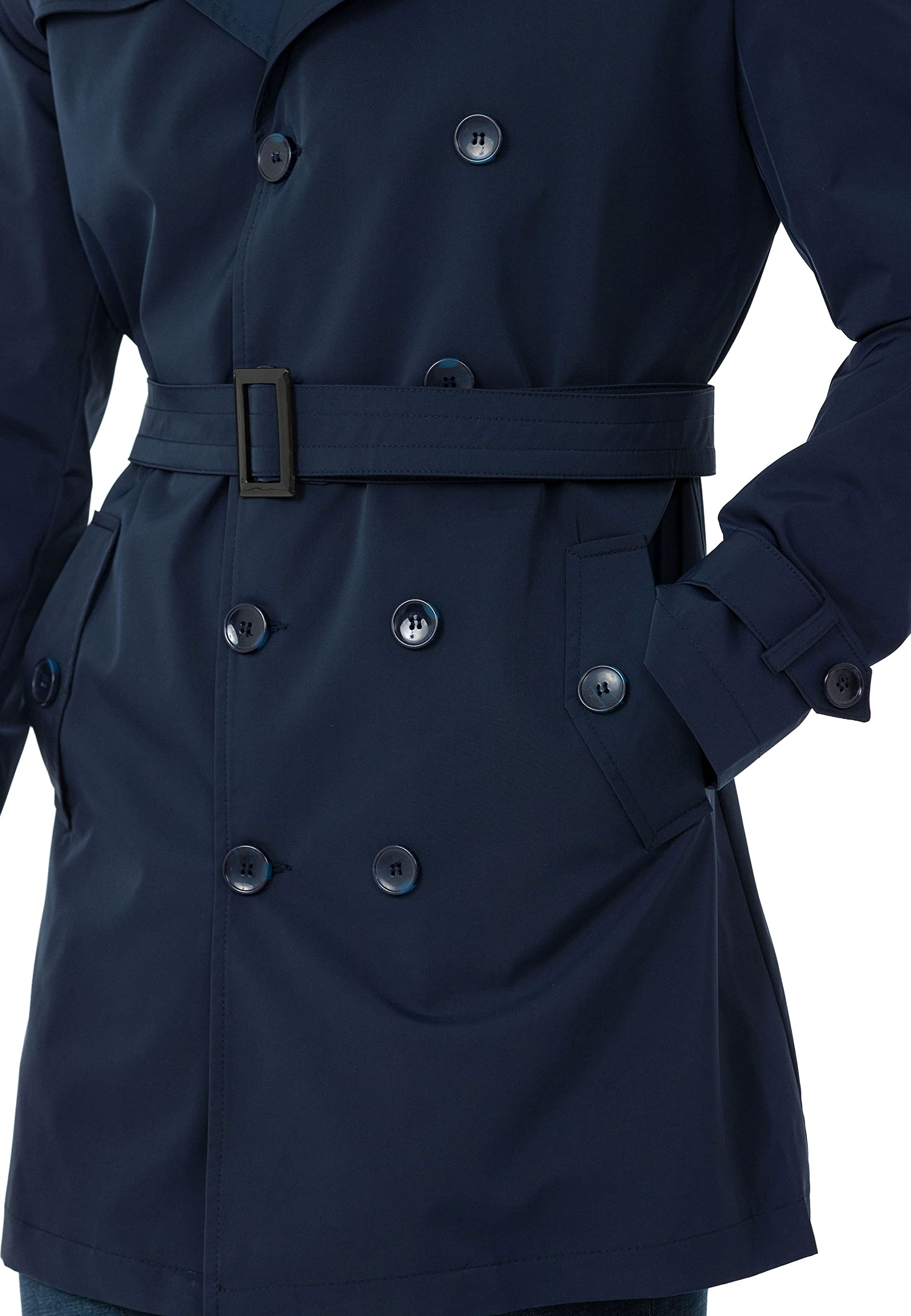 Red Bridge - Cappotto da uomo per le mezze stagioni, foderato, modello Heavy
