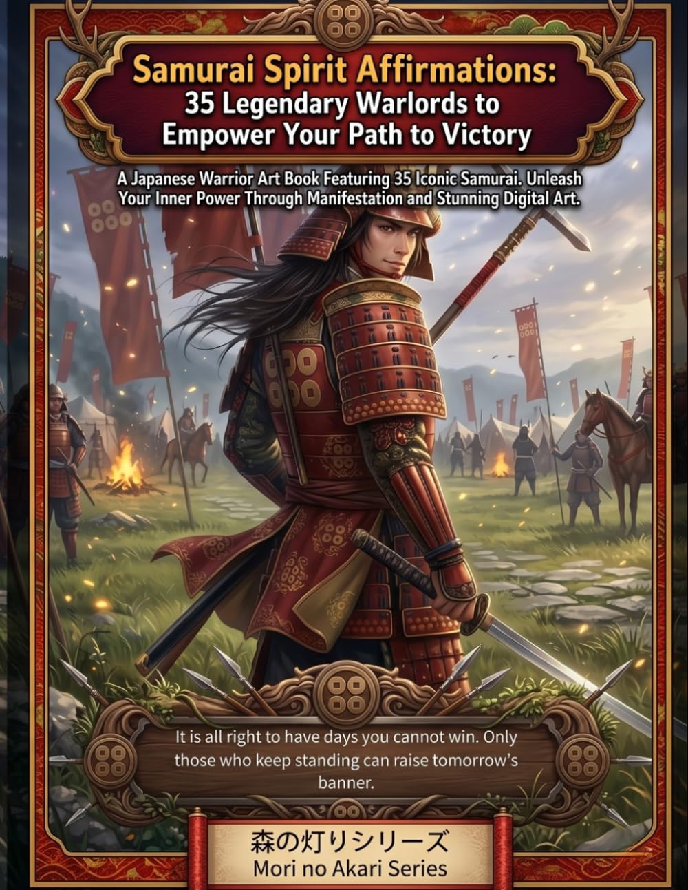 Samurai Spirit Affirmations: 35 Legendary Warlords to Empower Your Path to Victory: A Japanese Warrior Art Book Featuring 35 Iconic Samurai. Unleash ... (Mori no Akari Affirmation Art Book Series)