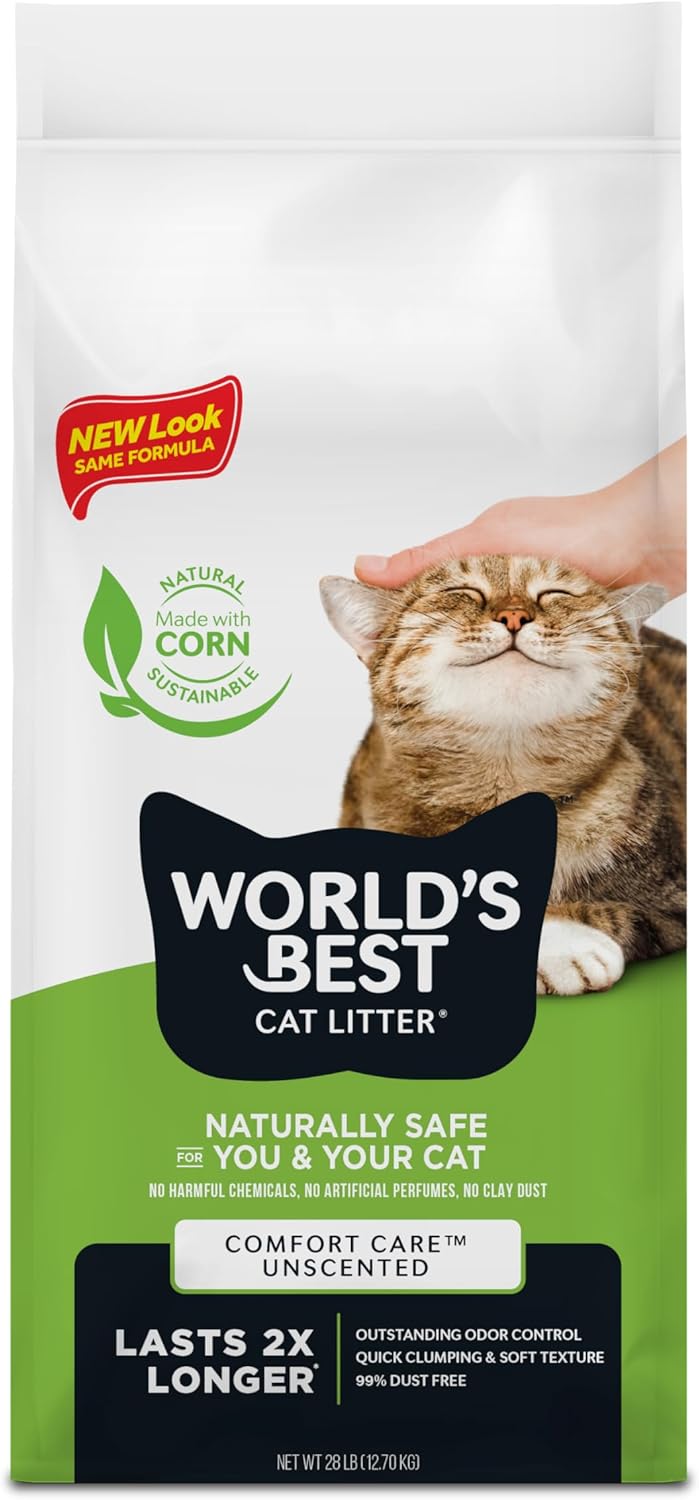 Worlds Best Cat Litter 28lb Original Unscented, 12.7 kg (Pack of 1