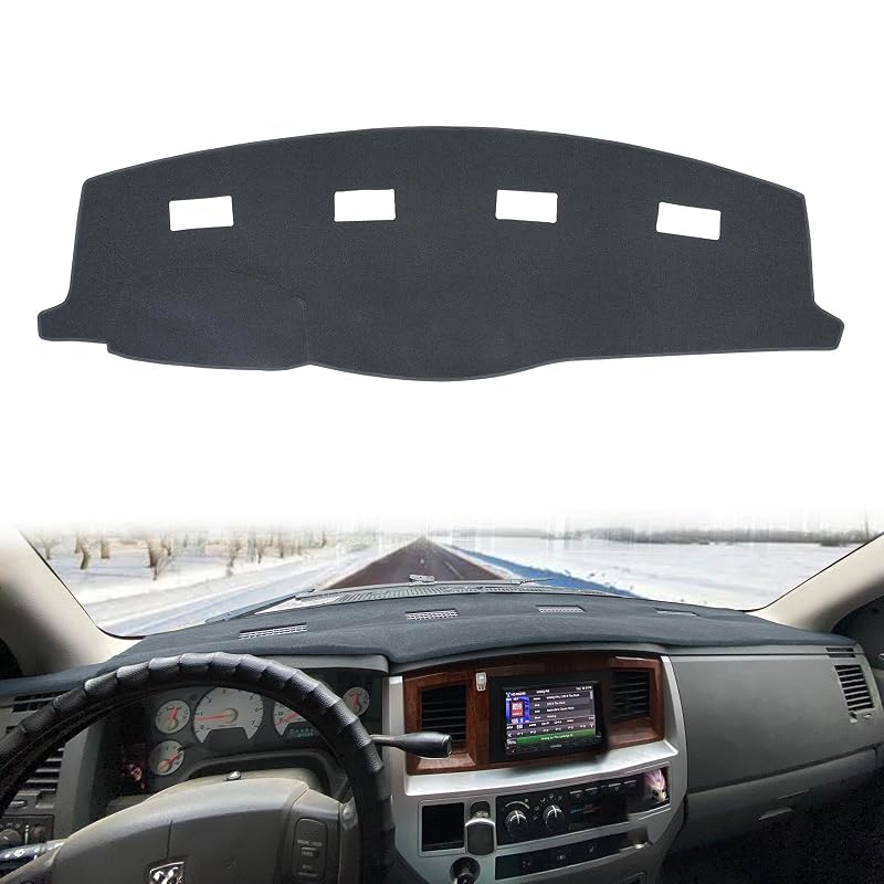 Capa para Painel Cinza HanLanKa para Dodge Ram 1500, 2500 e 3500 2006–2008