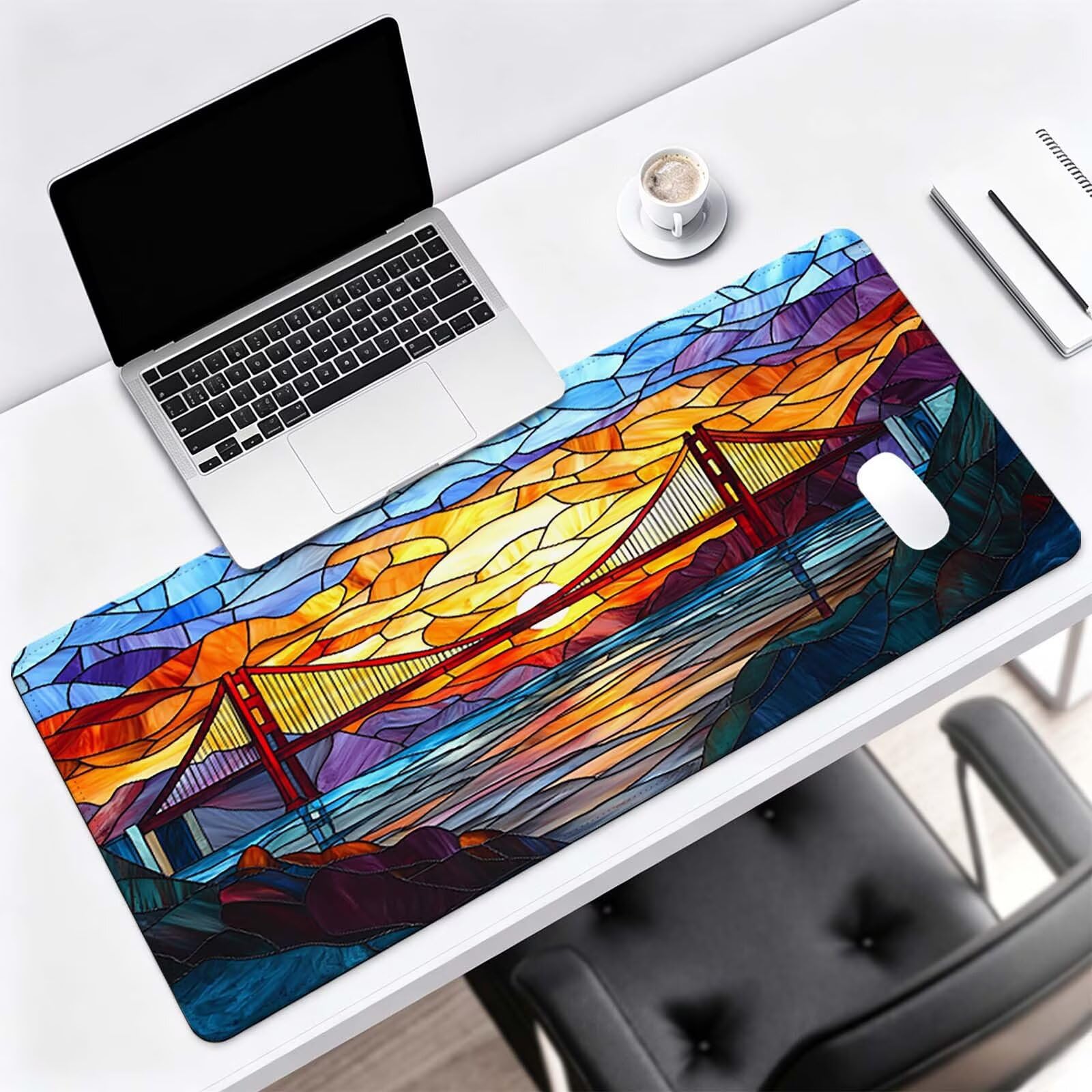 Tapis de Souris XXL Couleur Tapis de Bureau Abstrait 1200x600 mm J0-1080