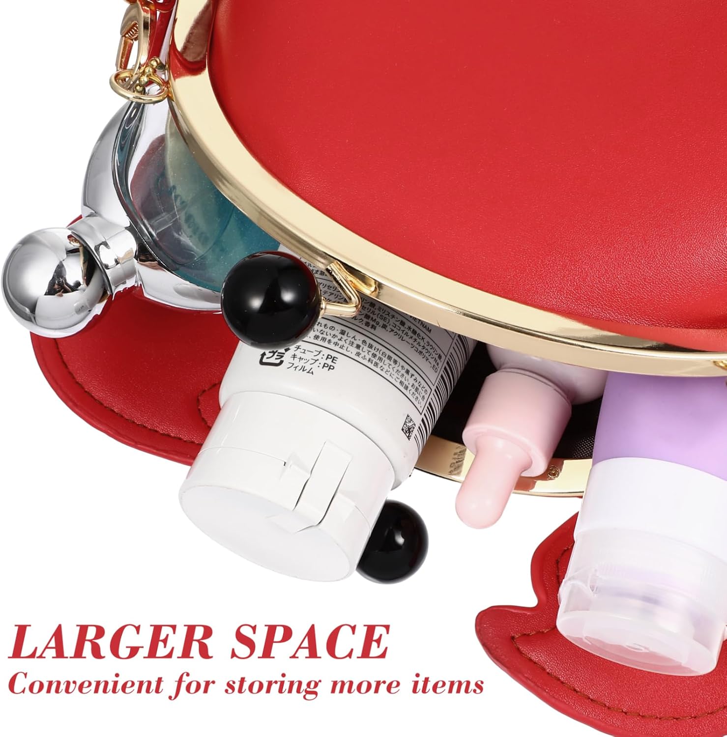 Fashion Pu Crab Clasp Crossbody Shoulder Bag for Women Girls Unique Animal Shaped Satchel with Adjustable Strap Chic Buckle Closure for Daily Use - Image 8