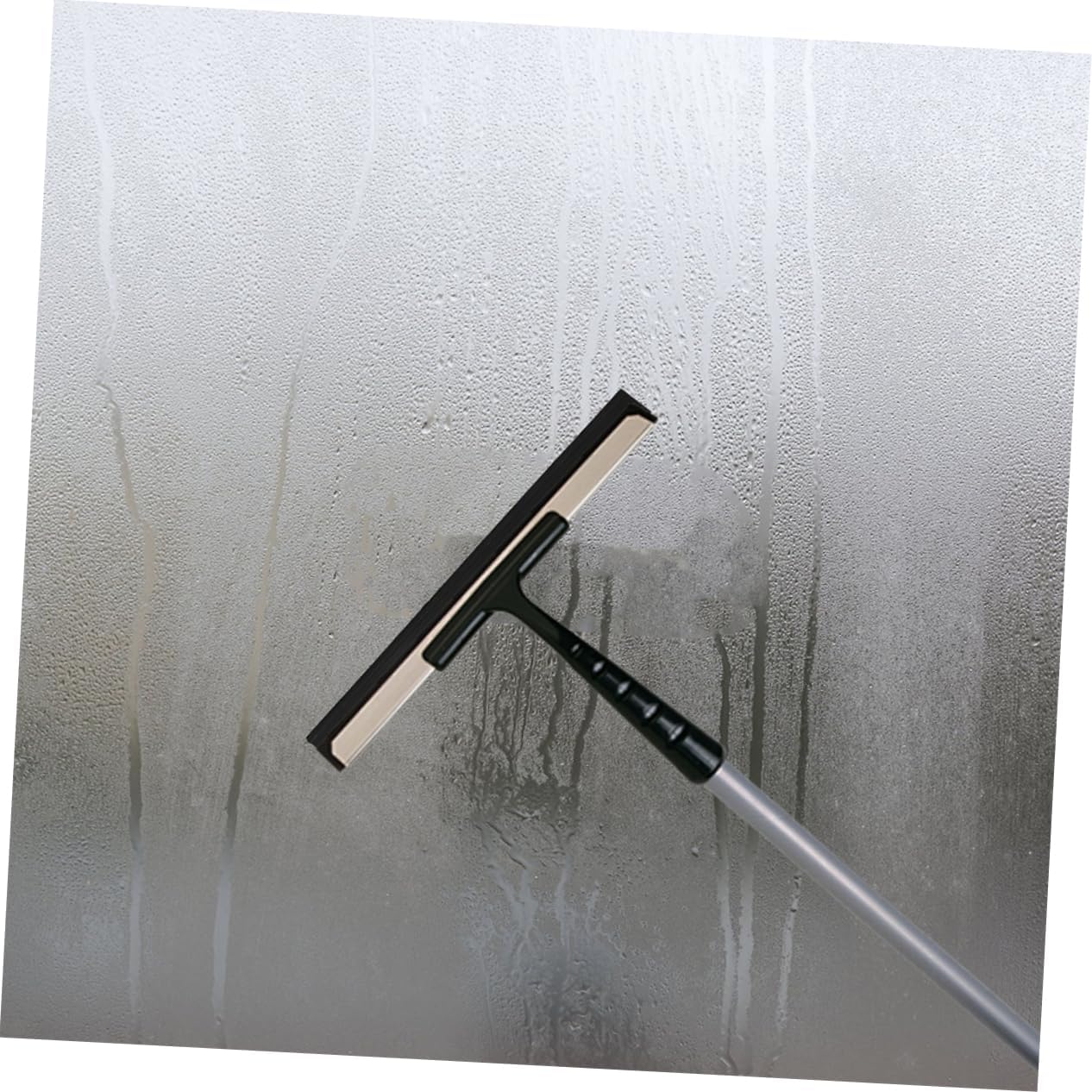 2pcs Glass Squeegee Rubber Replacement Strips Long-Lasting Cleaning Pads for Window and Windshield Cleaning Black Rubber Components