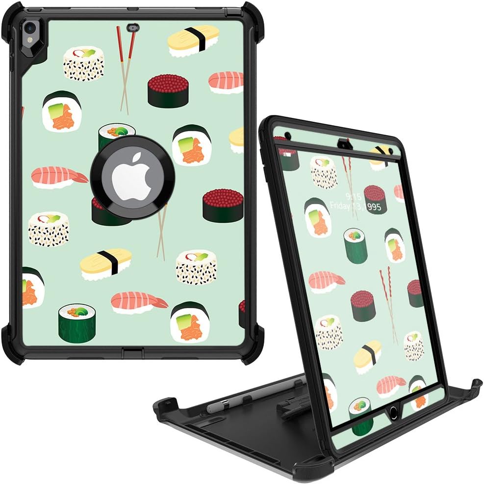 MightySkins Skin Compatible with OtterBox Defender Apple iPad Pro 10.5"(2017) - Sushi | Protective, Durable, and Unique Vinyl wrap Cover | Easy to Apply, Remove, and Change Styles | Made in The USA