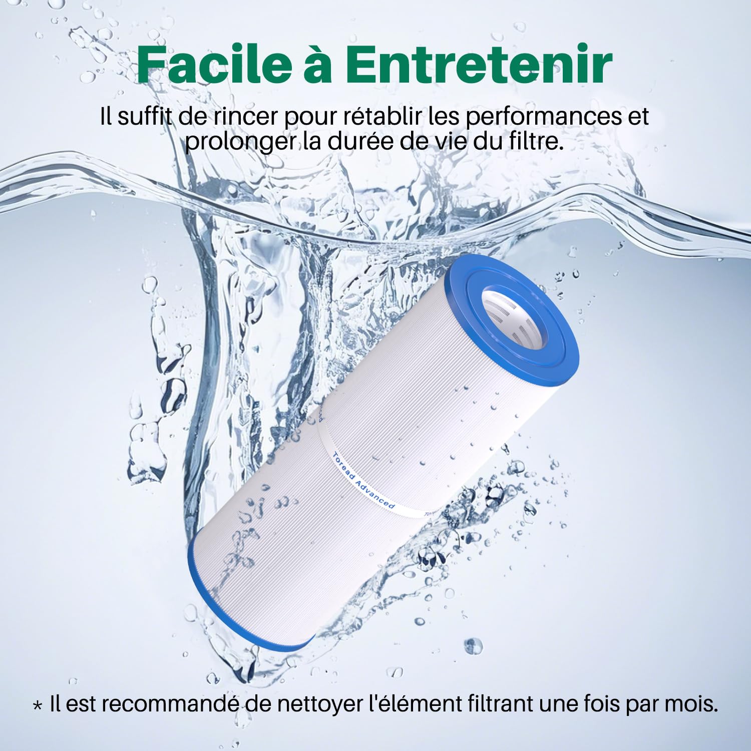 TOREAD Filtre de Spa TRF-4950 remplace Unicel C-4950, Pleatco PRB50-IN, Guardian 413-212-02, Filbur FC-2390, 373045, 03FIL1600, 17-2380